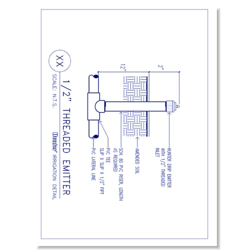Drip Emitters - Threaded Emitter on Pipe