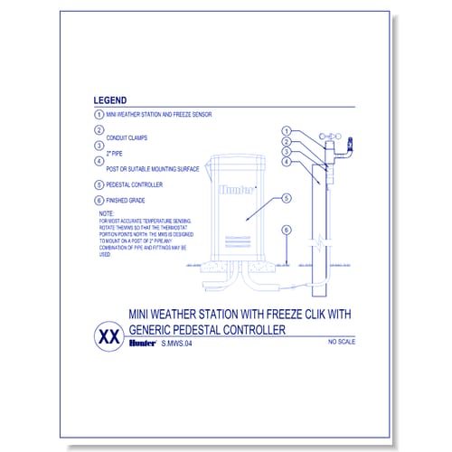 Sensors - Mini Weather Station with Freeze Clik with Generic Pedestal Controller