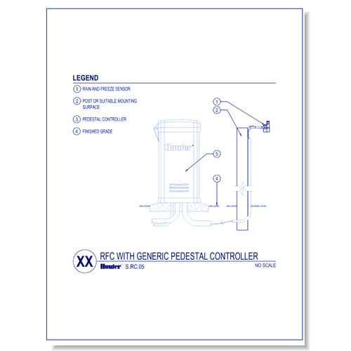 Rain Freeze Clik with Generice Pedestal Controller