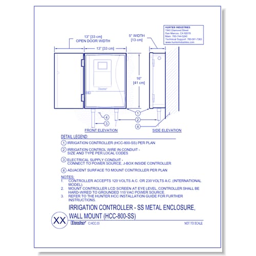Controllers - HCC Stainless Steel Wall Mount