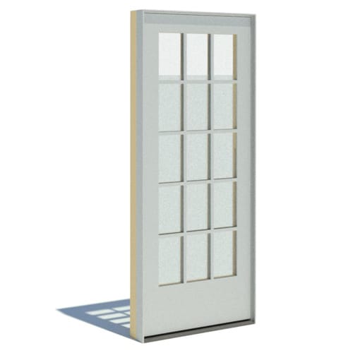 preview of E-Series: Aluminum Clad - Outswing Doors - Elevation