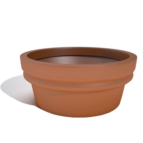 Low Rolled Rim Planter