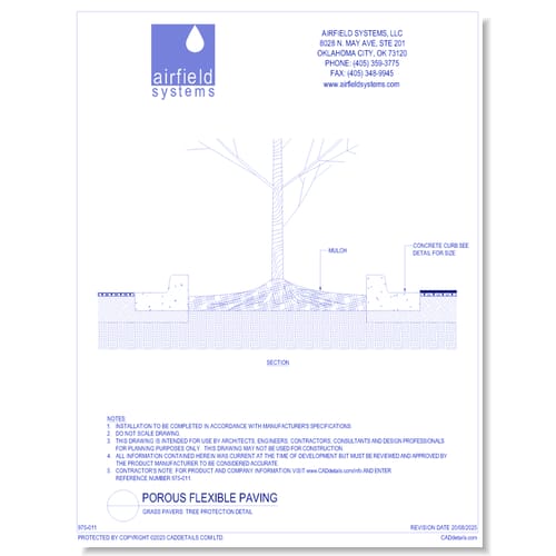 Grass Pavers: Tree Protection Detail