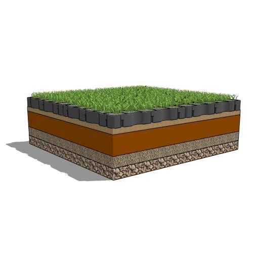 Ecoraster E40: Permeable Paving System General, Grassed 